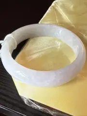 纯天然翡翠A货 58 mm Grade A Burmese Myanmar Jadeite Bangle 糯冰紫羅蘭