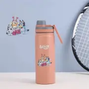 Bluey Party Steel Tumbler 18 oz water bottle - in 4 colors - School Travel