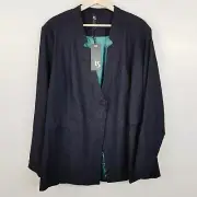 [ TS TAKING SHAPE ] Womens Embossed Court Jacket NEW RRP$199.95 | Size AU 24
