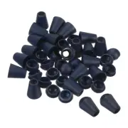 Bell End Stopper Cord Rope Lock for Drawstring Bag, Navy Blue 50pcs