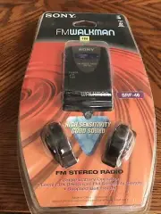 Vintage FM Walkman SRF-46 /w Headphones Mobile Radio
