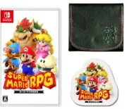 Super Mario RPG -Switch + Super Mario Brothers genuine leather coin case set