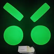 Ice Hockey Puck Glow in The Dark Party Puck Green Floor Puck for Youth Adults Outdoor Indoor Games and Ice Hockey Roller Hockey Practicing Shooting and Handling Skills 4-Pack with Reusable Storage Bag