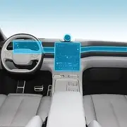Car Interior Film Dashboard Piano Board Shift Center Console Anti-Scratch Transparent TPU Protection Film,for NIO ES8 2022-2025 (Style for RHD)