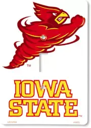 Officially Licensed White Iowa State Cyclones Single Switch Plate Cover Light