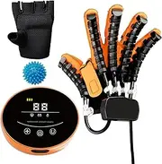 Rehabilitation Robot Gloves,Mobility Finger Training Equipment Finger Function Rehabilitation Trainer for Arthritis Stroke Hemiplegia Patients(Size:M,Color:Right Hand)