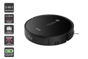 360 Botslab P7 Robot Vacuum and Mop Cleaner with Charging Dock - Black