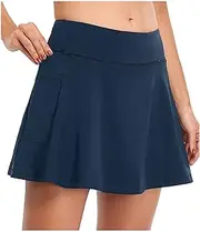 [Generic] Corduroy Skirts for Women Knee Length Tennis Skirts with Pockets Shorts Women Sports Inner Skorts Golf Elastic Skirt Rainbow Skirt