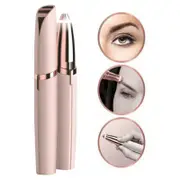 PINK Electric Eyebrow Trimmer Finishing Touch Flawless Brows Hair Remover LED Light