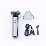Men's Electric Shaver Beard Trimmer 3 Head Razor Rechargeable USB Waterproof