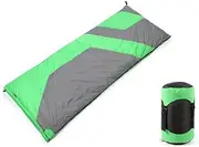 CJLWSLCO Green Blue Outdoor Envelope Type Light Down Sleeping Bag Adult -25 Degrees Autumn and Winter Camping Double Stitching Sleeping Bag Camping Sleeping Bag Family Camping Sleeping Bag