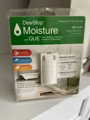 DewStop HS-C00 Condensation Humidity Sensor Smart Bath Fan Control Switch White