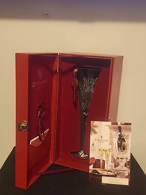 WATERFORD 1 PARTRIDGE PEAR TREE 12 DAYS OF CHRISTMAS CRYSTAL CHAMPAGNE FLUTE NIB