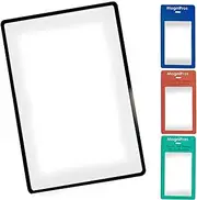 MagniPros See Things Differently Premium 3X Page Magnifying Lens with 3 Bonus Bookmark Magnifiers for Reading Small Prints, Low Vision Aids & Solar Projects Clear