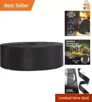 Flexible 2" x 50 Yards Polypropylene Strap - 1800 lb Capacity for DIY Projects