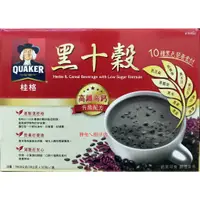 在飛比找蝦皮購物優惠-QUAKER 桂格減糖黑十穀 38gX50包