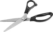 Sewing Scissors, Decorative Pinking Scissors with Triangle Edge for Fabric, Scissors, Scissors, 3, 5, 7 mm, Professional Dressmaking Scissors, Signeur Gauge, Fabric, Round Triangle Edge, Pinking
