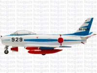 在飛比找Yahoo!奇摩拍賣優惠-F-86F-40 Sabr JASDF Blue Impul