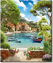 Paint by Numbers Kit for Adults Crafts,Beginner Paint by Number Kits on Canvas,D
