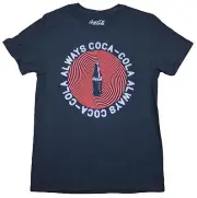Coca Cola Mens T-Shirt - Coke Bottle Hypno Design Always
