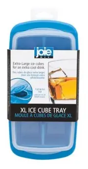 Ice Cube Tray, Covered and Stackable, No-Spill Removable Lid, Pop Extra Large