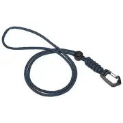 Badge Lanyard 18.8 Inch, Necklace Keychain Cord Metal Clasp Hook, Dark Blue