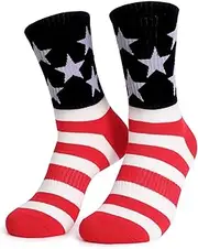 [Wecrocs] American Flag Socks For Men Or Women, Multicolor, One Size