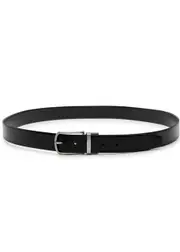 Boss Owen Reversible Leather Belt - Black 85 (XS)