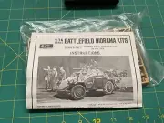 German Light Armored Car Model Kit Sd.Kfz.222 Battlefield Diorama 1/76 Fujimi