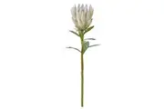 Rogue Protea Spray Stem Artificial Flower Home Weeding Indoor Outdoor Decor Faux Cream