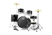 VEVOR Adult Drum Set 5-Piece 558.8mm Complete Full Size Drum Kit Stand Black