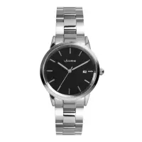 在飛比找momo購物網優惠-【LICORNE】力抗錶 剛毅時髦時尚腕錶 銀/黑LT149