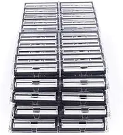 Taconic Shave ** 200 Count ** Twin Blade Razor Refill Cartridges with Lubricating Strip - Compatible with all Gillette Trac 2, Gillette Atra, Vector and Contour razor handles - Also fits on Personna Bump Fighter handles - Made in the USA