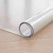 Clear Chair Mat for Hard Floors,2mm Thick,Easy Glide,PVC Floor Mat for Hard Floor,Office Desk Chair Mat for Work,Home,Gaming(Frosted,W12xH84in)