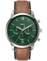 [Fossil] Neutra Chronograph Watch in Green/Brown