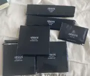 armani 3 shower cap, 2 q-tip, 1 wipes