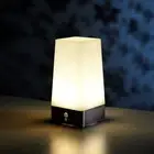 Wireless Motion Sensor Lamp Hallway Table LED Night Light Square Bedside Lamp