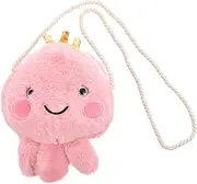 [Minkissy] Jellyfish Bag Toy Plush Boys and Girls Bag Large Capacity Crossbody Pouch for Boys Girls Stylish and Safe