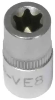 E-Torx 1/4" drive Socket E8 size Chrome Vanadium CrV