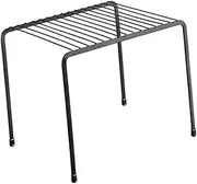 HOLIDYOYO 1Pc Iron Storage Shelf Desktop Organizer for Kitchen Spice Rack Sturdy Iron Wire Stand with Non Slip Pads Enhanced Storage Design for Organized Spice Arrangement