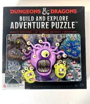 DUNGEONS & DRAGONS BUILD & EXPLORE ADVENTURE 1000 PIECES INTERACTIVE PUZZLE GAME