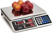 Kitchen Digital Electronic Scale 40KG 1g Accuracy Commercial Shop Platform Postal Weight Scales Food (New 40KG White)