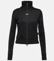 [Courreges] Courrèges Logo jersey track jacket AU 16 black