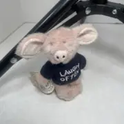 NOW FREE SHIP! BNWT Boyds Bear Mini T. Hee the Pig “Laugh Often” 4.5”
