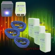 3X 4 USB PORTS WALL ADAPTER+3FT CABLE POWER CHARGER DATA BLUE GALAXY NOTE NEXUS