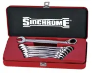Sidchrome Spanner Set 7 Piece Combination Geared Reversible A/F SCMT22402N