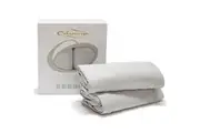 Bamboo Cotton Jersey Fitted Sheet, Pack of 2 (Silver) - Cot