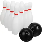Kisangel Active Lifestyle Bowling Game Mini Pins Balls for Family Fun Indoor/Outdoor Sport