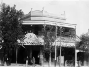 Bendigo Victoria 1890 - Staff standing in front of the shop of Den- Old Photo