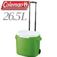 在飛比找蝦皮商城優惠-【Coleman 美國 26.5L 拖輪置物型冰桶 綠】行動